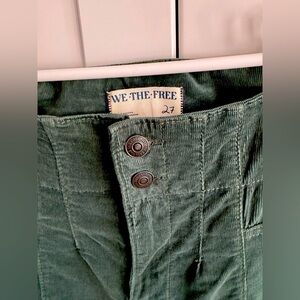 We the Free Jadye Cord High Rise Flare Corduroy Pants Size 27